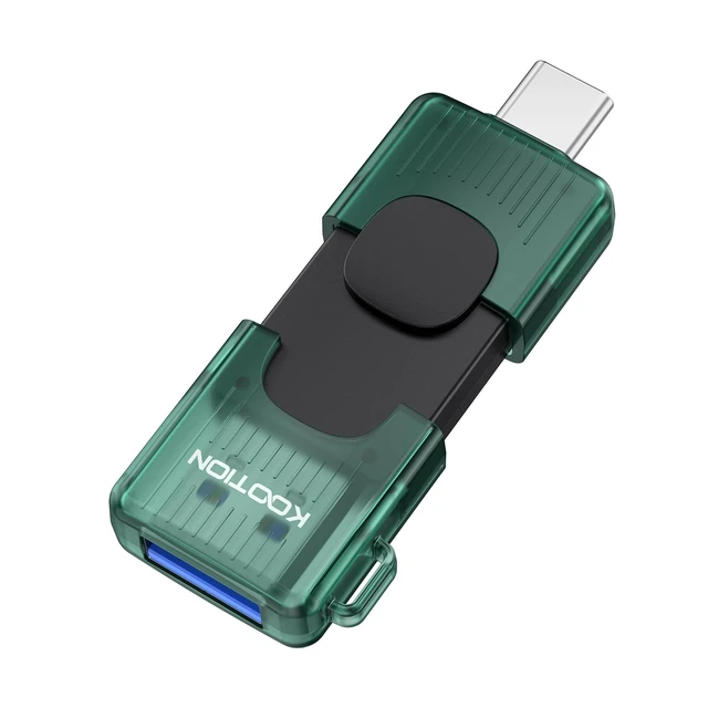 Main image of KOOTION 128GB Dual USB-A & Type-C Flash Drive up to 110MB/s USB 3.2 Gen 1