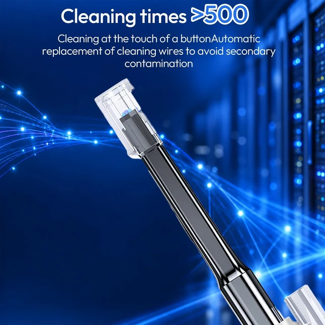 Alt view image 4 of 5 - 3PC Fiber Optic Cleaning Pen for 8/12/24 Core MPO/MTP Connector (White)