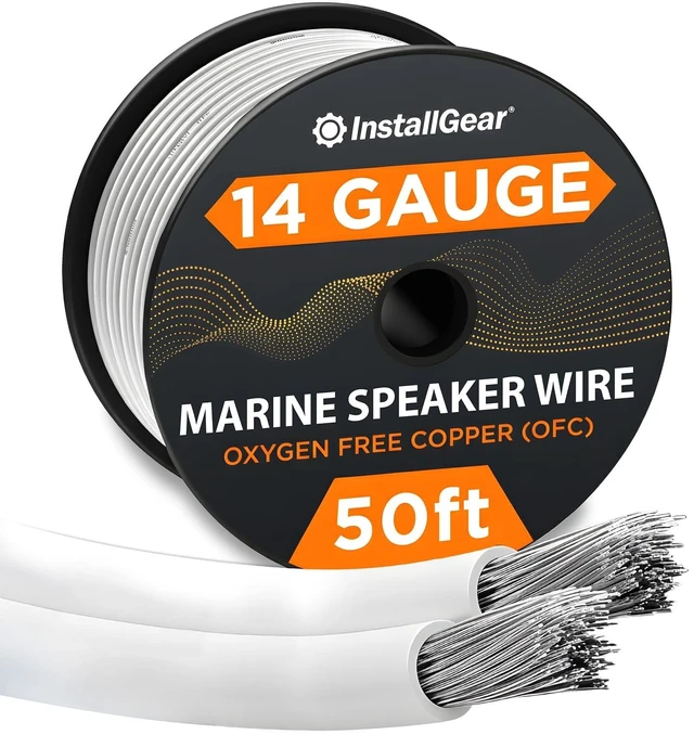 Main image of InstallGear 14 Gauge Tinned OFC Heavy Duty Boat Marine Speaker Wire, 50 feet