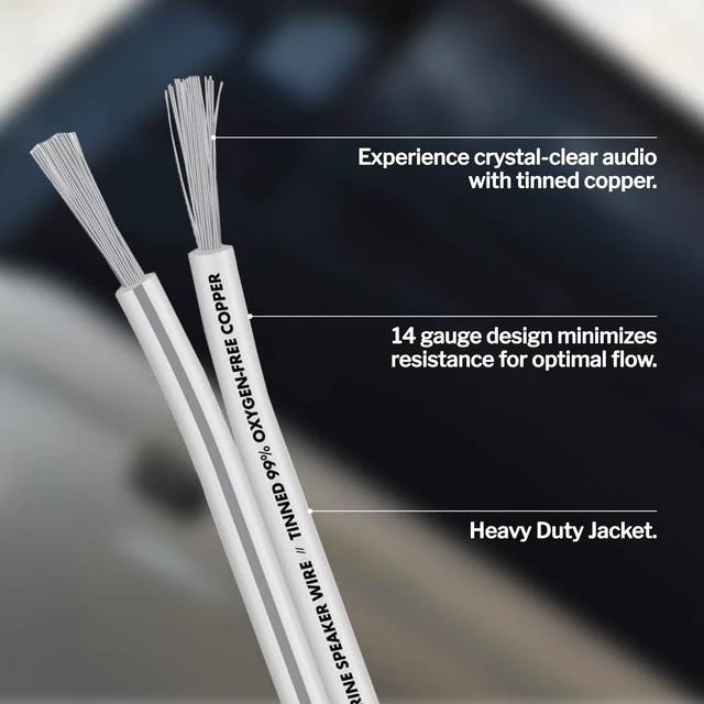 Alt view image 5 of 5 - InstallGear 14 Gauge Tinned OFC Heavy Duty Boat Marine Speaker Wire, 50 feet