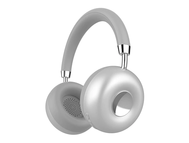 Alt view image 5 of 5 - RCA WAVE-50 Wireless Over-Ear Headphones with Built-in Mic, Voice Assistant & 90 Rotating Ear Cups, White