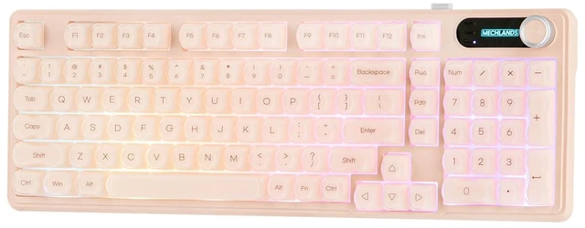 Main image of MechLands M98 Silent Office Keyboard with Number Pad, 3 Modes Wireless