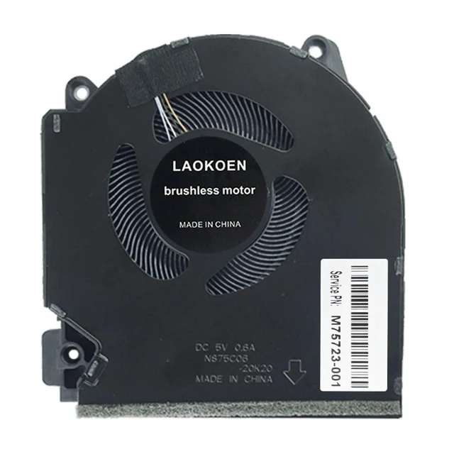 Alt view image 5 of 5 - New Cooling Fans for HP Victus Gaming laotop 16-d 16-e TPN-Q263 TPN-Q264 RTX3050 RTX3050Ti GTX1650/Ti DC 5V 10H Fan P/N:M75723-001 M75721-001 M75720-001 M75722-001,Not for RTX3060 Laptop