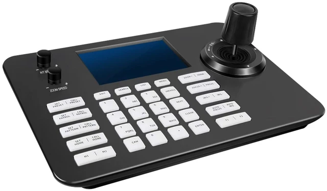 Main image of ADKIDO PTZ Camera Controller Joystick, POE IP Network Keyboard with Real-Time 5-Inch LCD Screen, 4D Joystick Controller Compatible with Dome IP Camera