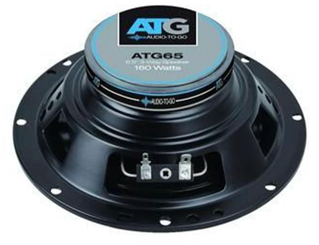 Alt view image 3 of 5 - ATG Audio 6.5" 3-Way Coaxial Car Speakers - 50W RMS / 160W Peak - Full Range Factory Upgrade Replacement - Includes Grilles - ATG65