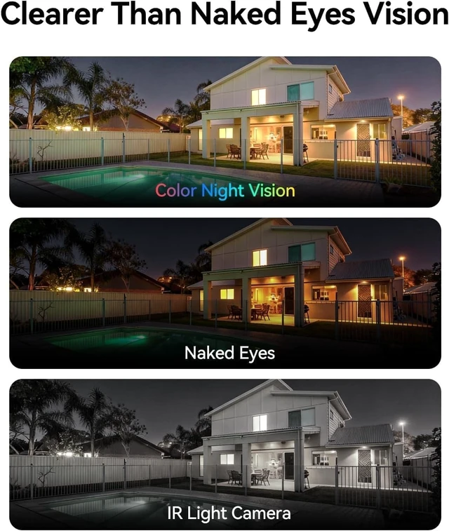 Alt view image 3 of 5 - LongPlus 3K Wireless Outdoor Security Camera 24/7 Recording Security Camera