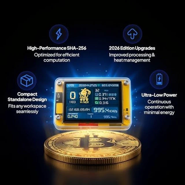 Alt view image 2 of 5 - Mineblock Miner Forge PRO 2.0 BTC Solo Miner USB-C LCD Display