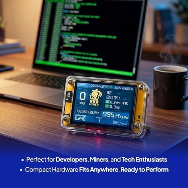 Alt view image 4 of 5 - Mineblock Miner Forge PRO 2.0 BTC Solo Miner USB-C LCD Display