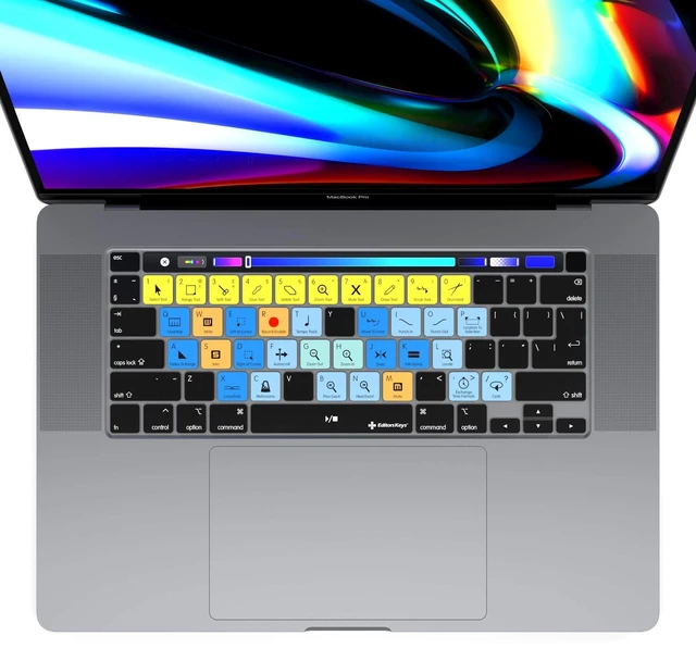 Alt view image 2 of 5 - Keyboard Cover Designed for Steinberg's Cubase for 13" & 16" MacBook Pro 2020+ ^^ Cover by Editors Keys ^^ Will not fit Other MacBook Models