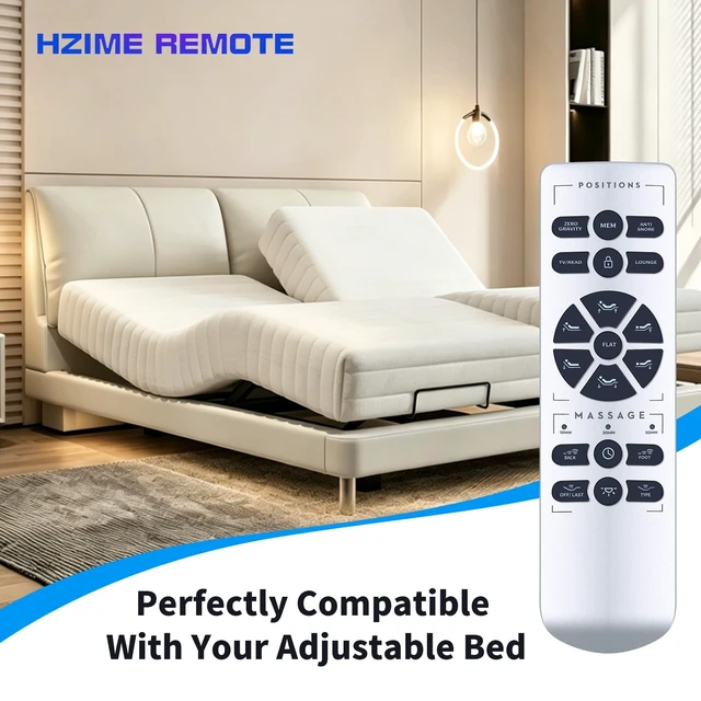 Alt view image 2 of 5 - Replacement Remote for OKIN RF.50.19.02 Split Queen Adjustable Bed Base