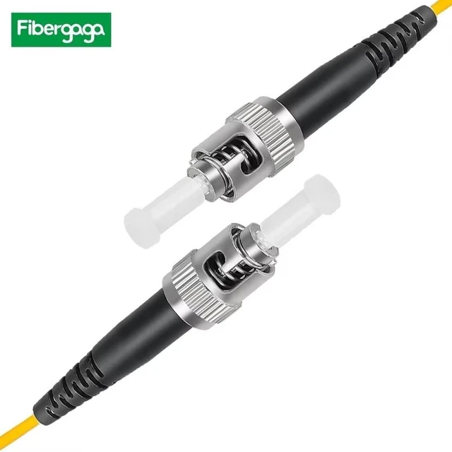 Alt view image 4 of 5 - FibergagaOS2 ST to ST Fiber Optic Cable Single Mode Simplex 3m(10ft, 5Pack