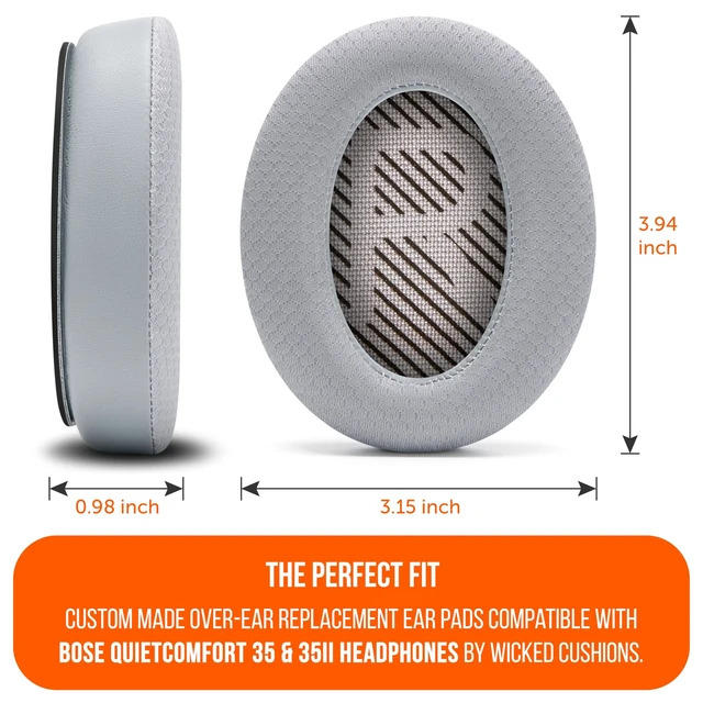 Alt view image 5 of 5 - WC Freeze QC35 - Cooling Gel Ear Pads for Bose QuietComfort 35 & 35ii