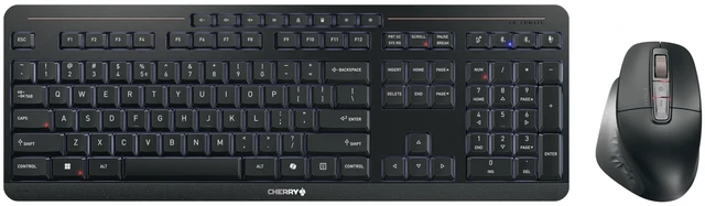 Main image of CHERRY Stream Desktop Ultimate, Wireless Keyboard and Mouse Combo, Black
