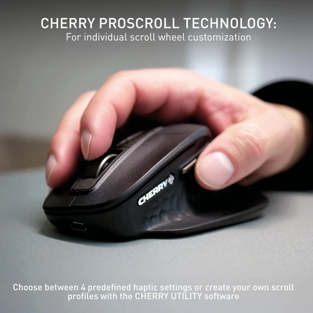 Alt view image 3 of 5 - CHERRY Stream Desktop Ultimate, Wireless Keyboard and Mouse Combo, Black