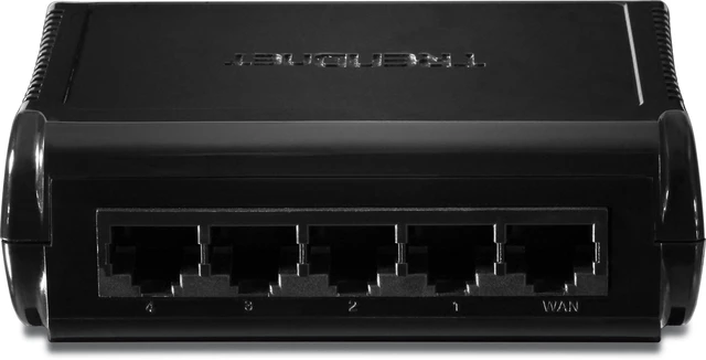 Alt view image 4 of 4 - TRENDnet 4-Port Broadband Router, 4 x 10-100 Mbps Half-Full Duplex Switch Ports, Instant Recognizing, Remote Management, MAC Address Control to Allow Or Deny Access, Black, TW100-S4W1CA