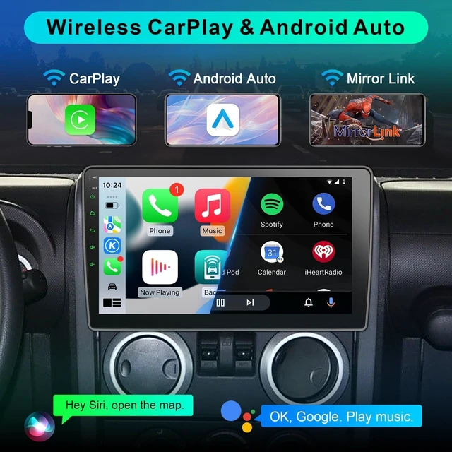 Alt view image 4 of 5 - 8 Core 4+64G Car Stereo Radio for Jeep Wrangler JK 2007-2018 Dodge Ram