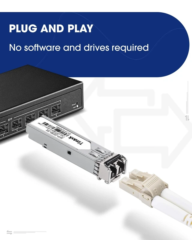 Alt view image 3 of 5 - Timaxk 4-Pack 1.25G SFP 1000Base-SX LC Multimode 850nm 550m Fiber Transceiver, Compatible with Cisco, Ubiquiti, Mikrotik, Meraki, Netgear, D-Link and More