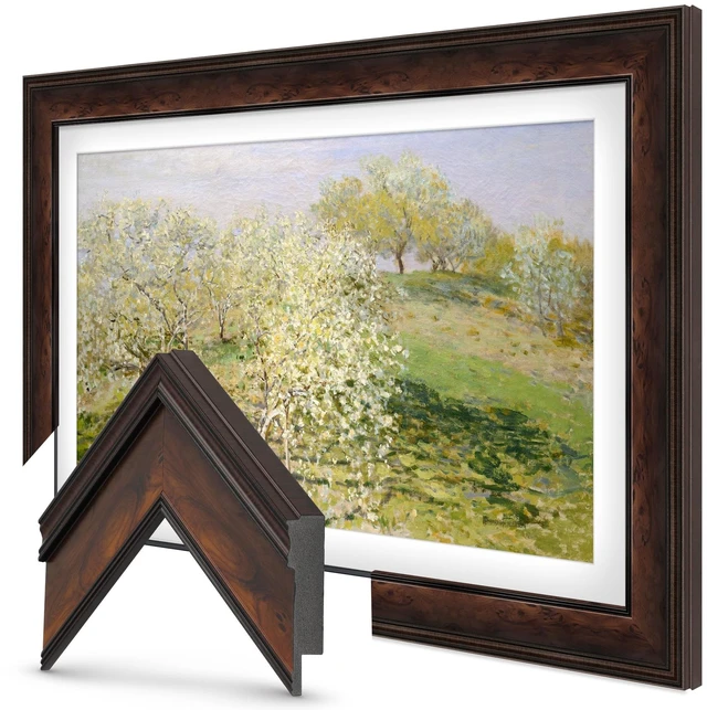 Main image of Burlwood 50" Deco TV Frame for Samsung The Frame/Pro TVs