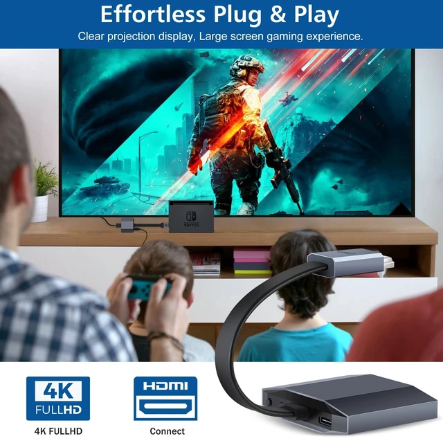 Alt view image 4 of 5 - 4K Gaming Upscaler & Enhancer, Convert 1080p Image Without Delay 4K@60fps