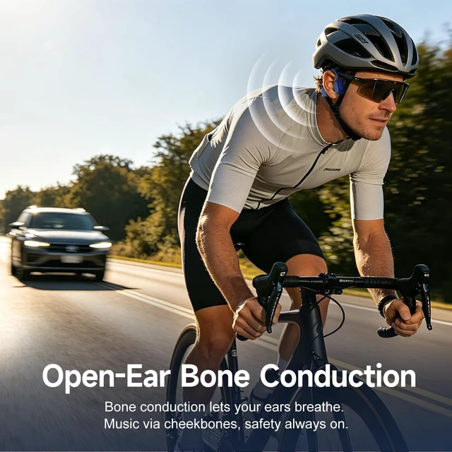 Alt view image 3 of 5 - Niecase Bone Conduction Headphones Bluetooth 6.0,IP67 Waterproof