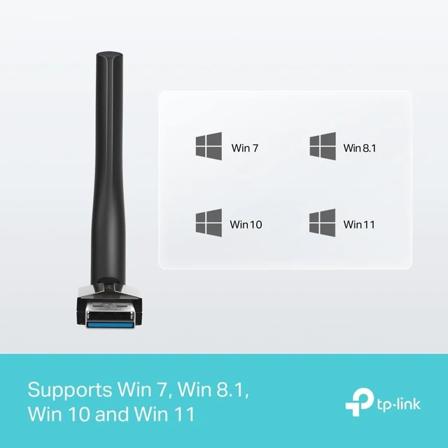 Alt view image 3 of 5 - TP-Link UB500 Plus USB Bluetooth 5.3 Adapter with Adjustable External Antenna with High Receiving Power