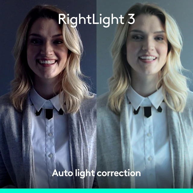 Alt view image 4 of 5 - Logitech Brio 4K Webcam, Video Calling,Noise-Cancelling mic,HD Auto Light Correction,Wide Field of View,Windows Hello Works with Microsoft Teams,Google Meet, PC/Mac/Laptop/MacBook/Table