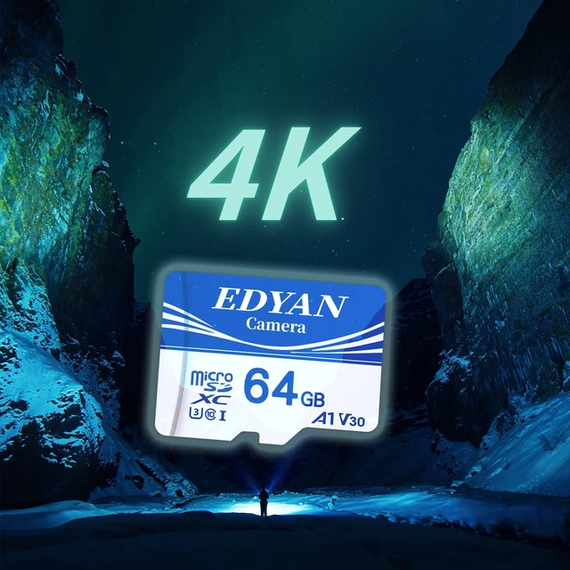 Alt view image 5 of 5 - EDYAN64GB Micro SD Card, Camera 2-Pack, 95MB/s, A1 V30, for Action Camera