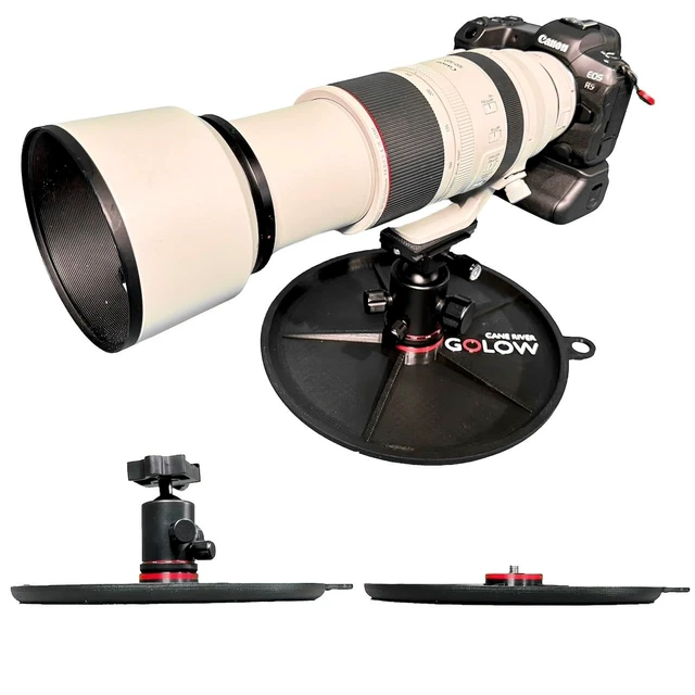 Alt view image 3 of 5 - Generic Golow Max - 10 inch Camera Ground Pod Lightweight Low-Profile Photography Monopod Lightweight & Portable Camera Accessories for Cameras Canon, Nikon & Sony, Black