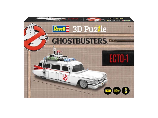 Alt view image 2 of 2 - Revell 3D Puzzle 00222 Ghostbusters Ecto-1, 120 Pieces, Highly Detailed, 33 cm in Length, Fun & Easy to Build, White