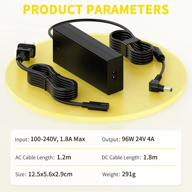 Alt view image 2 of 5 - NENASEW 24V 4A Power Supply Compatible with Bambu Lab AMS 2 Pro