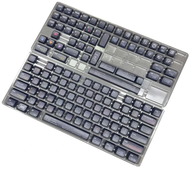 Alt view image 3 of 5 - XAGMODSHN Programmer's XDA Profile Keycaps Heat Sublimated Black Finish PBT Keycap for Mechanical Boards Coding and Gaming