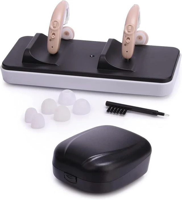 Main image of Acoustic Research Duo Wireless Speaker and Earbuds All-in-One Bluetooth Speaker, Earbuds and Charging Case, Hands Free Calling, Built-in Travel Clip, Portable, Rechargeable (ARTWS35, Black)