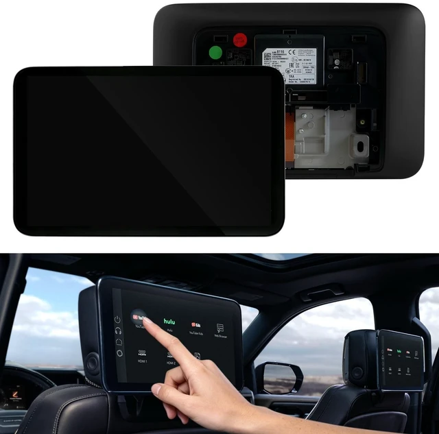 Main image of 85100044 12.6" LCD Display in Headrest Back SEAT TV DVD with Case Fit for 2021-2023 Chevy Suburban and GMC Yukon XL Models