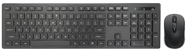 Main image of Keyboard and Mouse Combo Slim Wireless 2.4G Quiet Typing Chocolate Keys, Ultra-Slim Design for Office, Home, and Laptop Plug & Play USB Receiver. Ivowave
