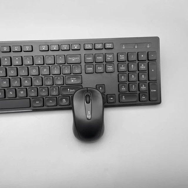 Alt view image 2 of 5 - Keyboard and Mouse Combo Slim Wireless 2.4G Quiet Typing Chocolate Keys, Ultra-Slim Design for Office, Home, and Laptop Plug & Play USB Receiver. Ivowave
