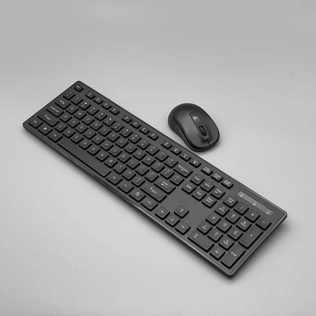 Alt view image 4 of 5 - Keyboard and Mouse Combo Slim Wireless 2.4G Quiet Typing Chocolate Keys, Ultra-Slim Design for Office, Home, and Laptop Plug & Play USB Receiver. Ivowave