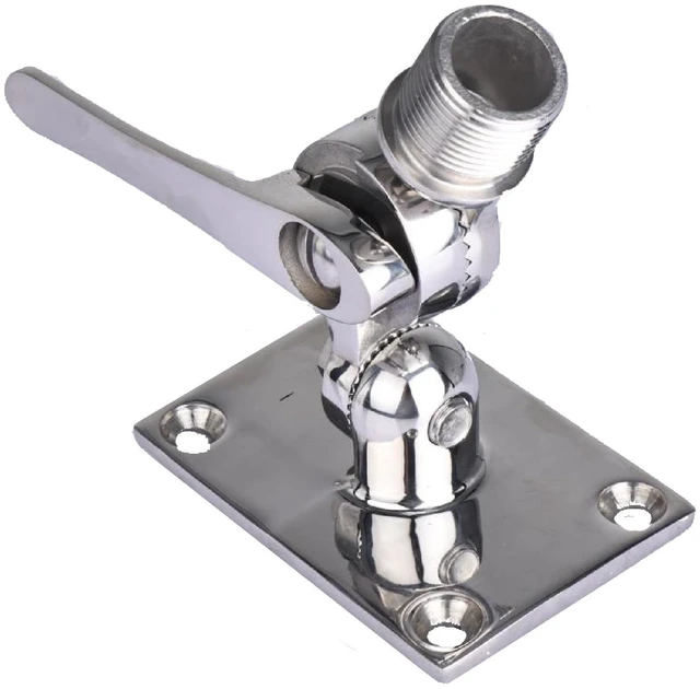 Main image of NovelBee Marine VHF Antenna Mount,Adjustable Base Mounts Ratchet for Boat
