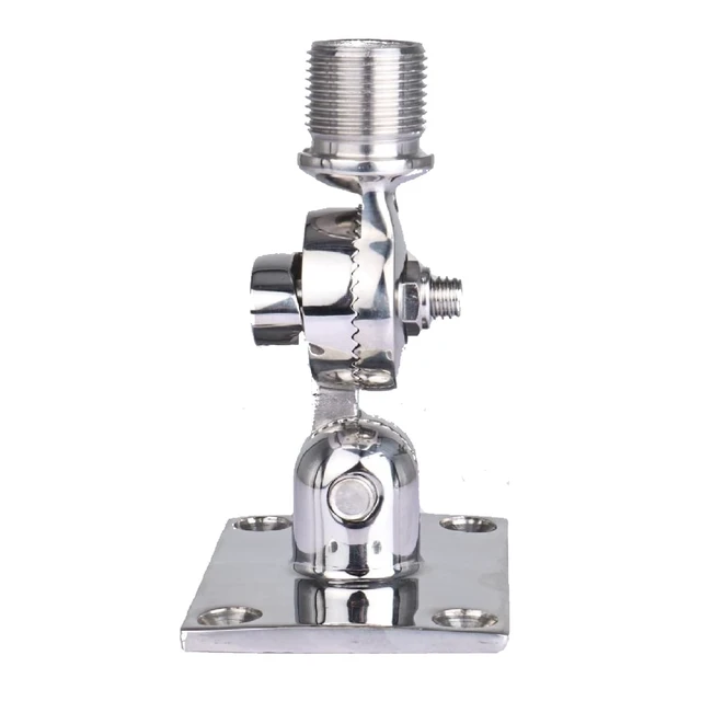 Alt view image 4 of 5 - NovelBee Marine VHF Antenna Mount,Adjustable Base Mounts Ratchet for Boat
