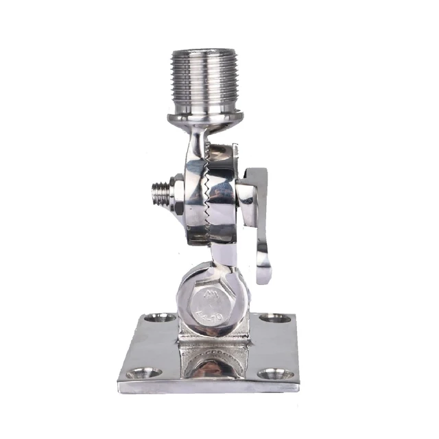 Alt view image 3 of 5 - NovelBee Marine VHF Antenna Mount,Adjustable Base Mounts Ratchet for Boat