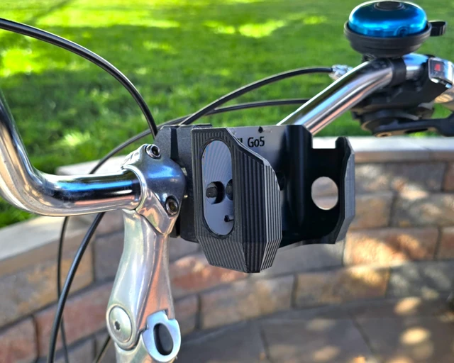Alt view image 5 of 5 - ANCHOR Precision Bike Mount for JBL Go5 Bluetooth Speaker Friction Fit - Included Handlebar Clamp (Bar Sizes 3/4in to 2in), for Bikes, Golf Carts & Boats
