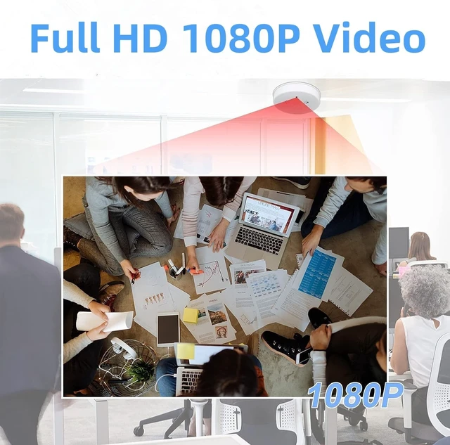 Alt view image 5 of 5 - 1080P HD Video Wireless Camera Home Security Smoke Detector Hidden Camera