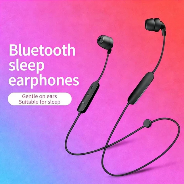 Alt view image 5 of 5 - MZQYRVK Ultra Light Sleep Neckband Bluetooth Earphones, Soft in-Ear Wireless Sleeping Headphones, 24H Playtime HiFi Stereo Headset for Side Sleepers Running Sports Calls Black