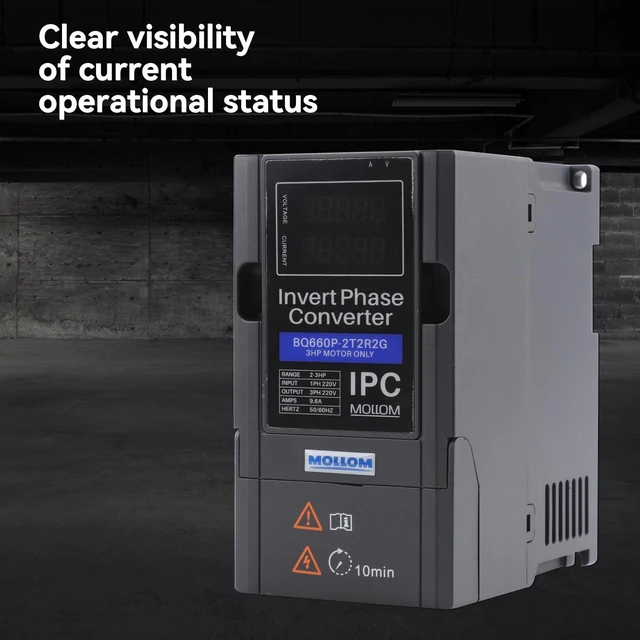 Alt view image 4 of 5 - Mollom 7.5KW 220V Single to Three Phase Power IPC