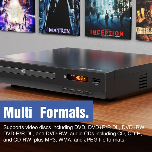 Alt view image 4 of 5 - FlexaPlay Region-Free DVD Player for TV with HDMI & 1080P Upscaling