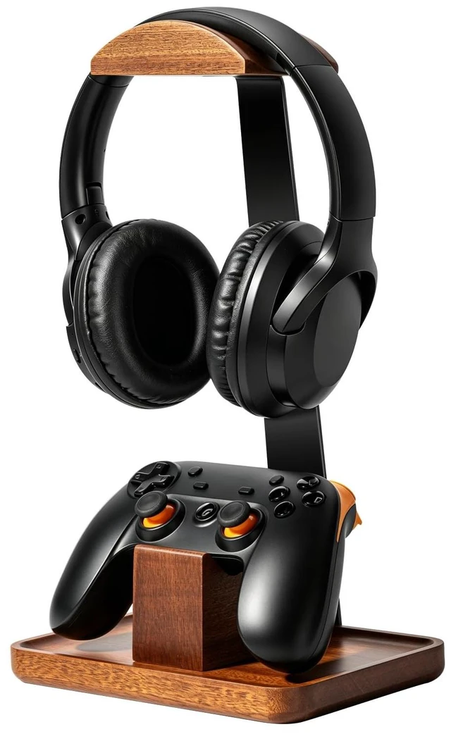 Main image of Plehood Headphone Stand with Gaming Controller Holder