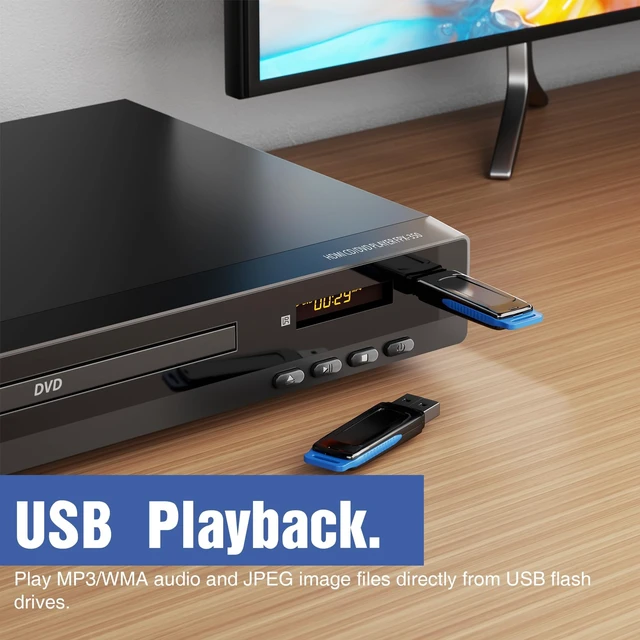 Alt view image 5 of 5 - FlexaPlay Region-Free DVD Player for TV with HDMI & 1080P Upscaling