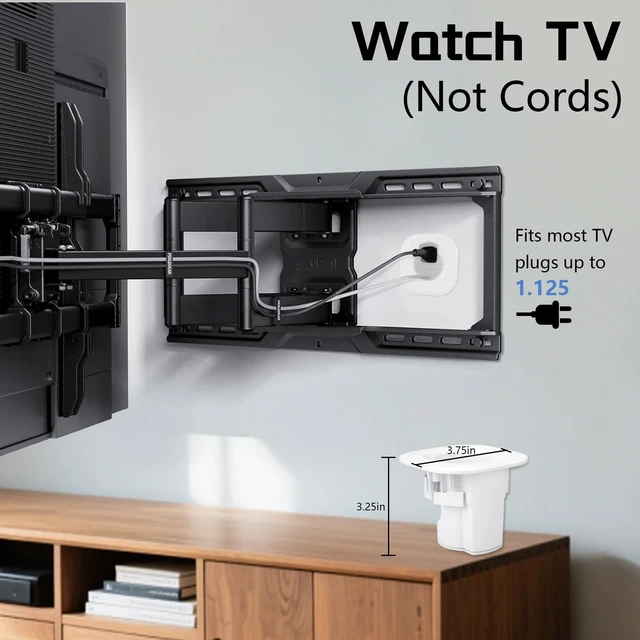 Alt view image 2 of 5 - in-Wall Cable Management Kit - Includes Power & Low Voltage Cable Management - Hide TV Wires When Mounting A TV - Includes Hole Saw Drill Attachment for Easy Install
