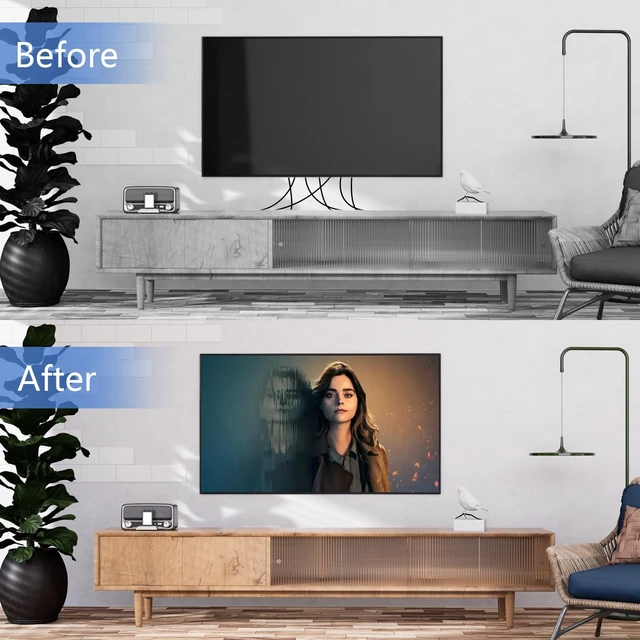 Alt view image 4 of 5 - in-Wall Cable Management Kit - Includes Power & Low Voltage Cable Management - Hide TV Wires When Mounting A TV - Includes Hole Saw Drill Attachment for Easy Install