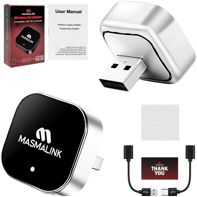 Main image of 2026 Upgraded Wireless CarPlay Adapter for iPhone and Android Auto