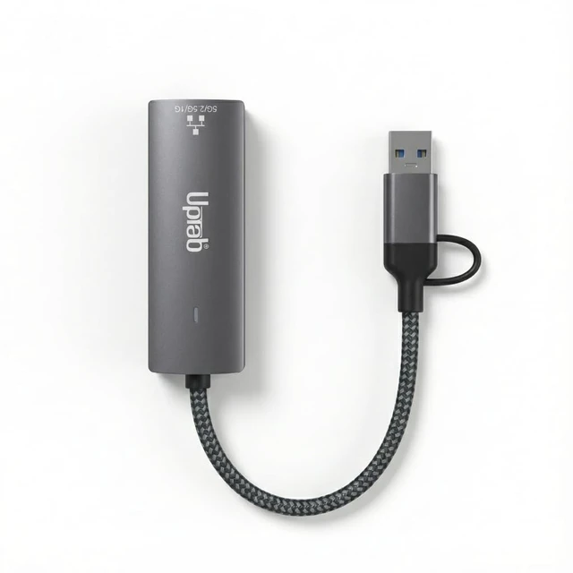 Alt view image 4 of 5 - USB-C & USB-A to 5Gbps Ethernet Adapter, RTL8157 USB 3.2 RJ45 - UPTab